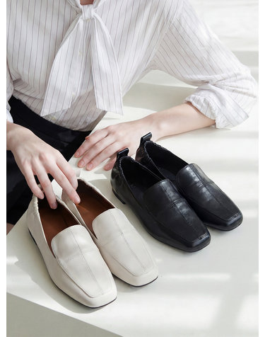 ljh131-7 Comfy Square Flats - 2 Colors
