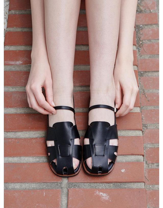 프리플라 ljh139-7 Cutout Cover Strap Sandals - 3 Colors 착용컷