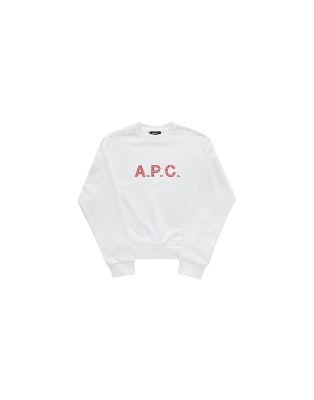 아페쎄 [명품] 라프리마 아페쎄 COEIP F27887 TAB BLANC/ROUGE 여성 맨투맨 착용컷