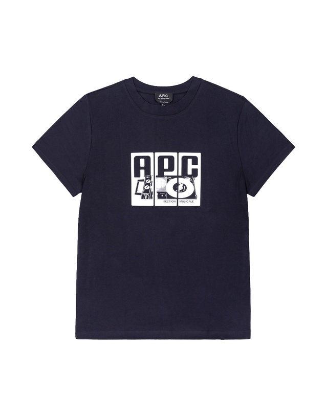 아페쎄 [명품] 라프리마 아페쎄 COBQX M26485 IAK DARK NAVY 공용 반팔티 착용컷