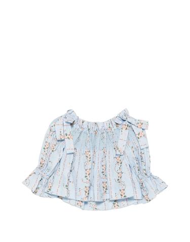 [해외직구] Agua By Agua Bendita Isla Navegante floral print ruffled top 12173466730760 TP725279805