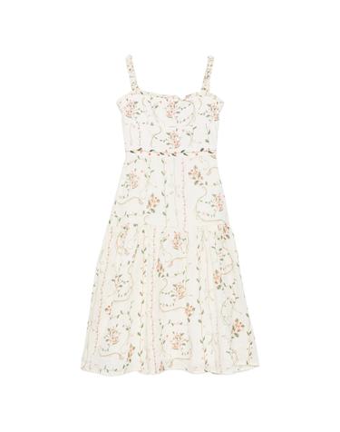 [해외직구] Agua By Agua Bendita Nispero floral print linen dress 12219426472200 TP725557066