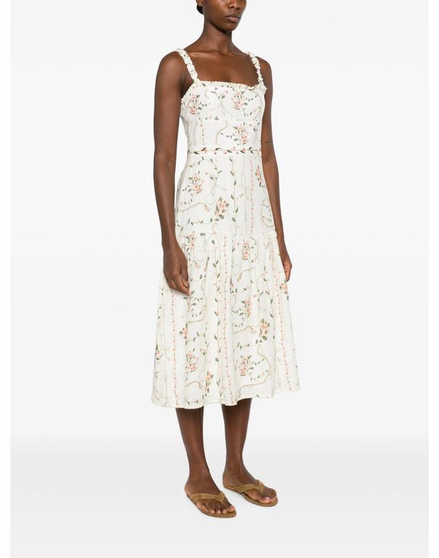 아구아 바이 아구아 벤디타 [해외직구] Agua By Agua Bendita Nispero floral print linen dress 12219426472200 TP725557066 착용컷