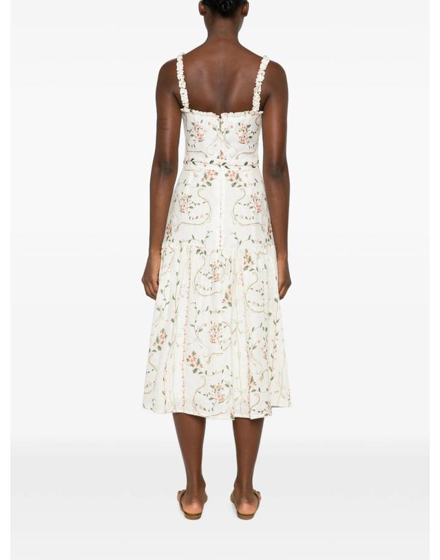 아구아 바이 아구아 벤디타 [해외직구] Agua By Agua Bendita Nispero floral print linen dress 12219426472200 TP725557066 착용컷
