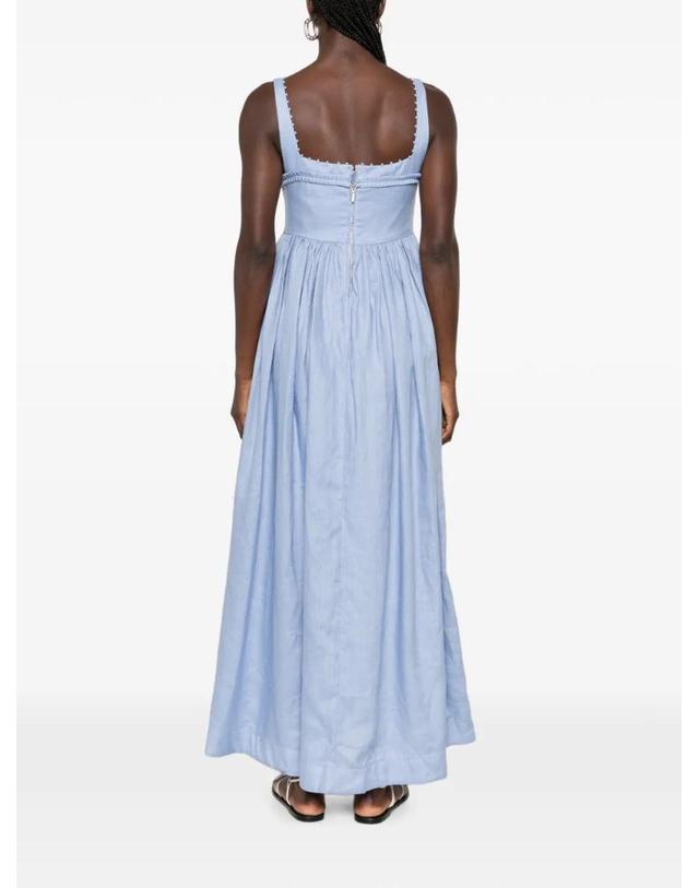 아구아 바이 아구아 벤디타 [해외직구] 26 FW Agua By Agua Bendita 바바라 플로럴 자수 리넨 맥시 드레스 21973 TP455522711 착용컷