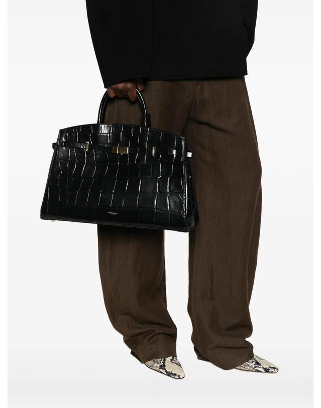 드멜리어 [해외직구] 드멜리어 Hudson croc effect tote bag 12269052723464 TP725678156 착용컷