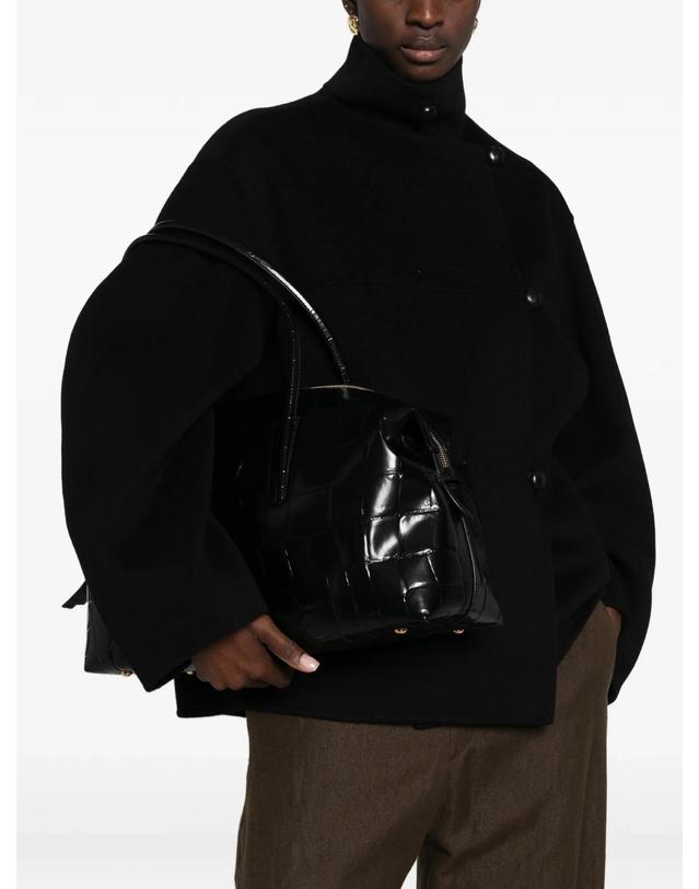 드멜리어 [해외직구] 드멜리어 Stockholm croc effect shoulder bag 12269056327944 TP725689307 착용컷