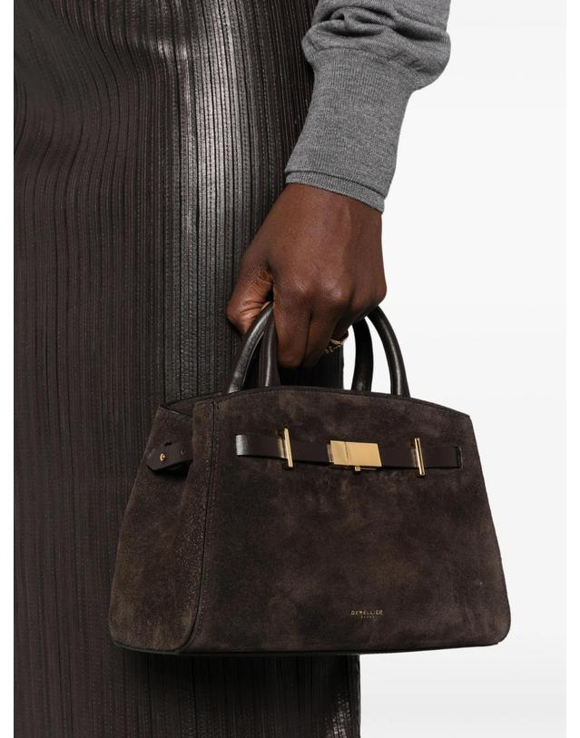 드멜리어 [해외직구] 드멜리어 Hudson small suede tote bag 12296537342216 TP725714992 착용컷