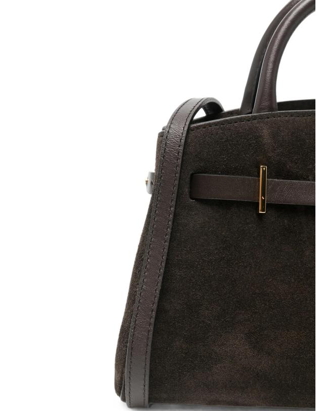 드멜리어 [해외직구] 드멜리어 Hudson small suede tote bag 12296537342216 TP725714992 착용컷