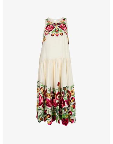 [해외직구] 26 FW SEA Wilhelmina floral embroidered midi dress AW26059 TP459198586