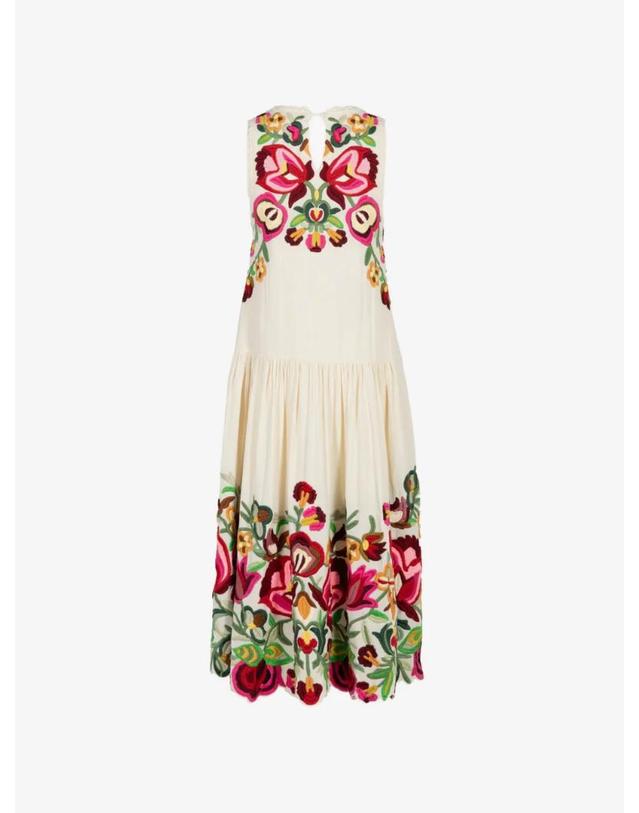 씨 [해외직구] 26 FW SEA Wilhelmina floral embroidered midi dress AW26059 TP459198586 착용컷