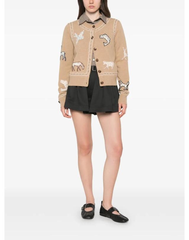 씨 [해외직구] 26 FW SEA 윈슬로우 애니멀 패치 가디건 PF26150 TP455871808 착용컷