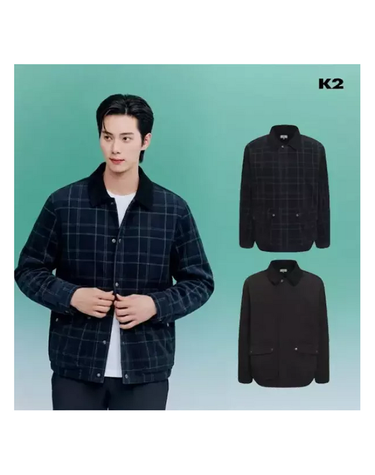 [갤러리아] 케이투 남성 가을 캐주얼 채크  BOMBER 자켓 KMU25145