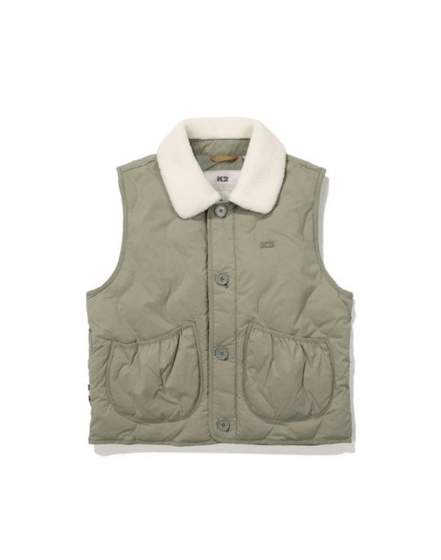 케이투 [갤러리아] K2 케이투여성 실크패딩조끼 실크스타(SILKSTAR)VESTW(ECO)KWU24642N 착용컷