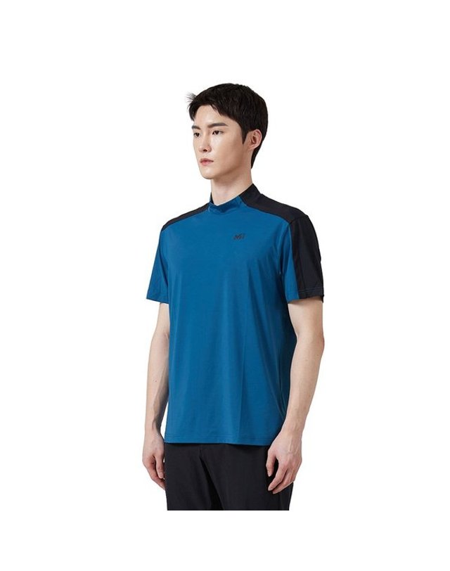 밀레 [갤러리아] 밀레 등산 남성 반팔 베이스 레이어 MXSUT260 착용컷