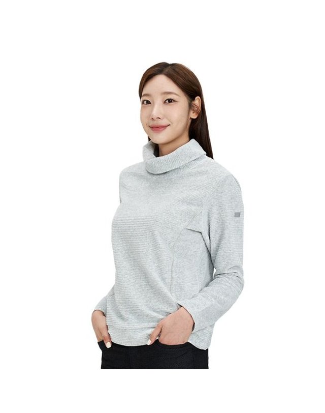 밀레 [갤러리아] LD 루아르 터틀넥 티셔츠_MLTWT623 착용컷