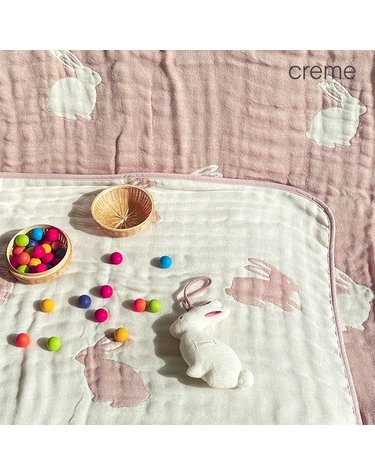 [갤러리아] 출산/백일선물/조카선물 [크레므앙팡] 치포 오가닉 거즈 블랭킷 B(75X90)+네임택