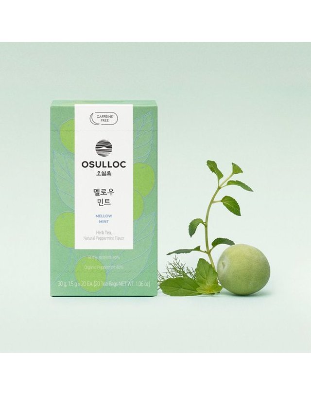 오설록 [갤러리아] [오설록][정상가11000원] 멜로우 민트 20입 착용컷