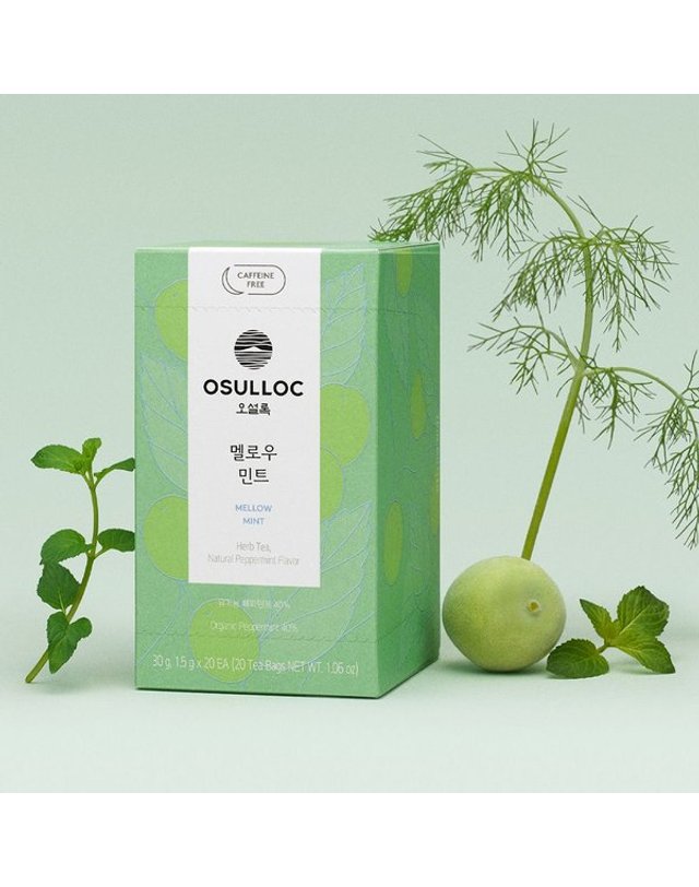 오설록 [갤러리아] [오설록][정상가11000원] 멜로우 민트 20입 착용컷