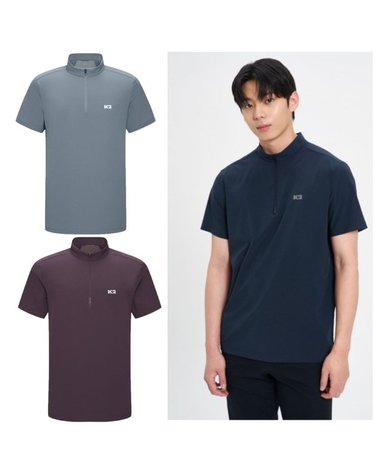 [갤러리아] K2 케이투 남성 오싹 냉감 기능성 티셔츠 서라운드 반팔 집업 KMM25223