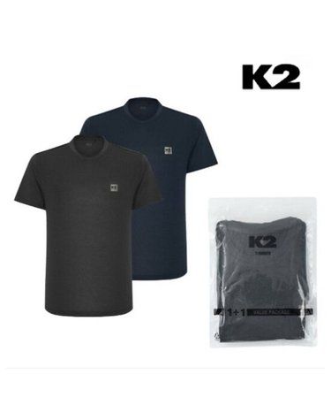 [갤러리아] K2 냉감티셔츠 반팔 라운드 1+1기능성 공용 티셔츠 GMM26281