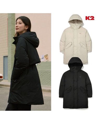 [갤러리아] K2 케이투 여자 씬다운 야상 구스 다운 롱패딩 바이브 KWW24558Z1