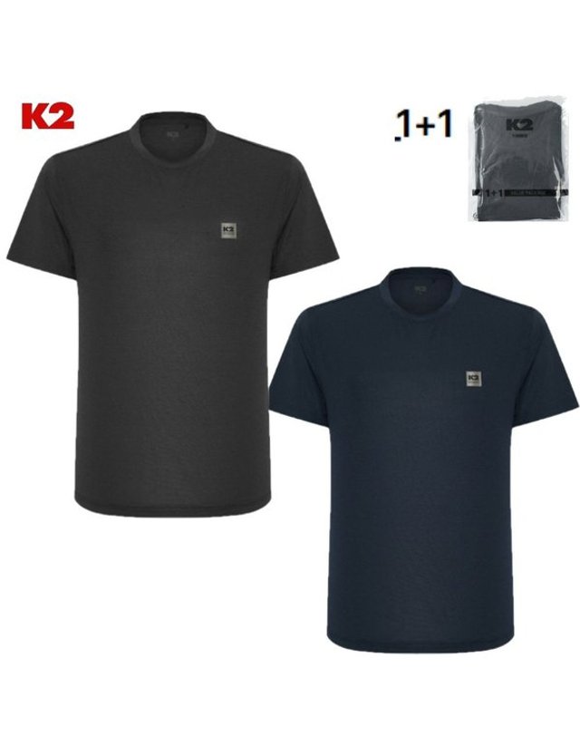 케이투 [갤러리아] (K2 반팔티) 케이투 1+1 기능성 냉감티셔츠 2PACK 2팩 GMM26281 착용컷