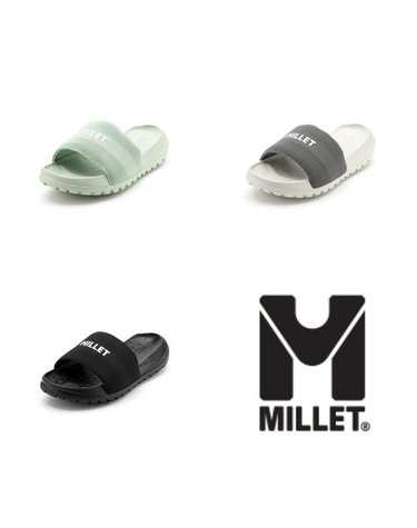 [갤러리아] [MILLET] 두꺼운 미드솔 고탄력 발이 편한 슬리퍼 버블리 바운스 (MVUUB434)