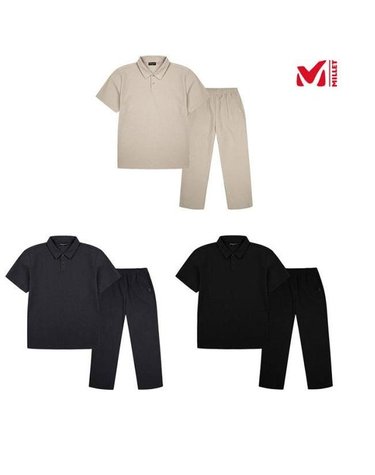 [갤러리아] 밀레 남성 지짐이 원단 2팩 상,하의 SET