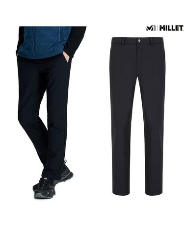 [갤러리아] [MILLET] 신축성 보온성 좋은 겨울 트리코트 레포 본딩 팬츠 (MLTWP231)