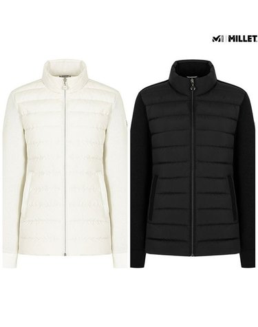 [갤러리아] [MILLET] 니트 조직+경량 보네트B 하이브리드 다운 자켓 (MLUSJ602)