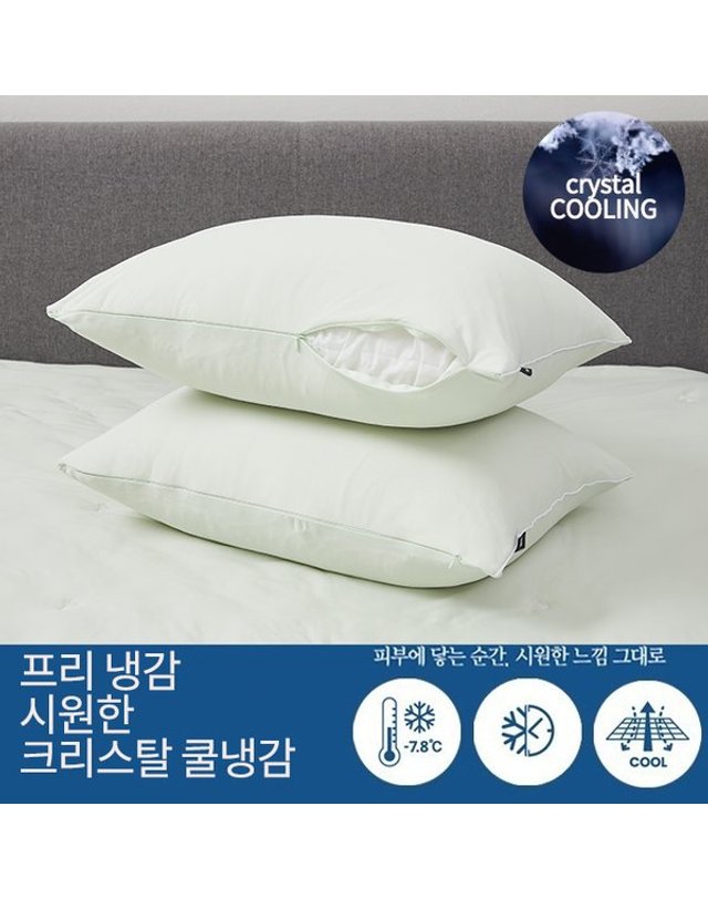 코지네스트 [갤러리아] 프리 아이실냉감 누비베개커버 F 착용컷