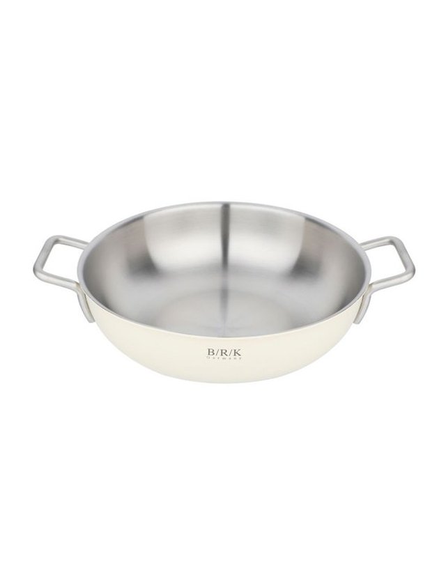 비알케이 [갤러리아] [BRK] 노르딕 통5중 WOK 30cm 크림 화이트(스티머 포함) 착용컷