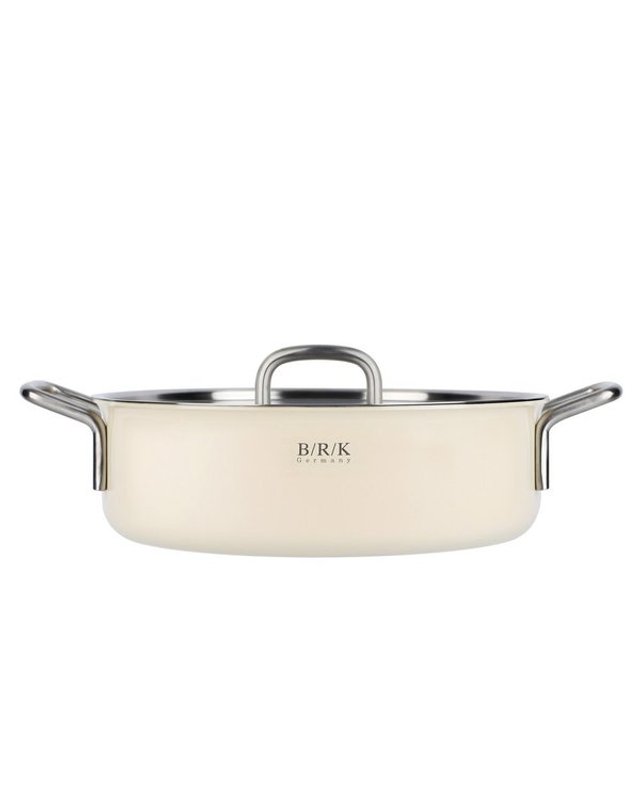 비알케이 [갤러리아] [BRK] 노르딕 통5중 전골냄비 28cm 크림 화이트 착용컷