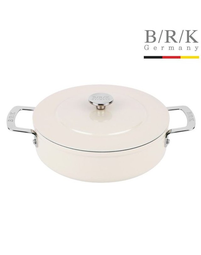 비알케이 [갤러리아] [BRK] 에볼루션 풀 인덕션 전골냄비 24cm (밀크) 착용컷