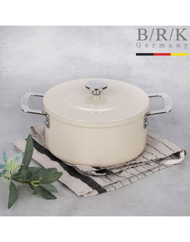 비알케이 [갤러리아] [BRK] 에볼루션 풀 인덕션 양수냄비 20cm (밀크) 착용컷
