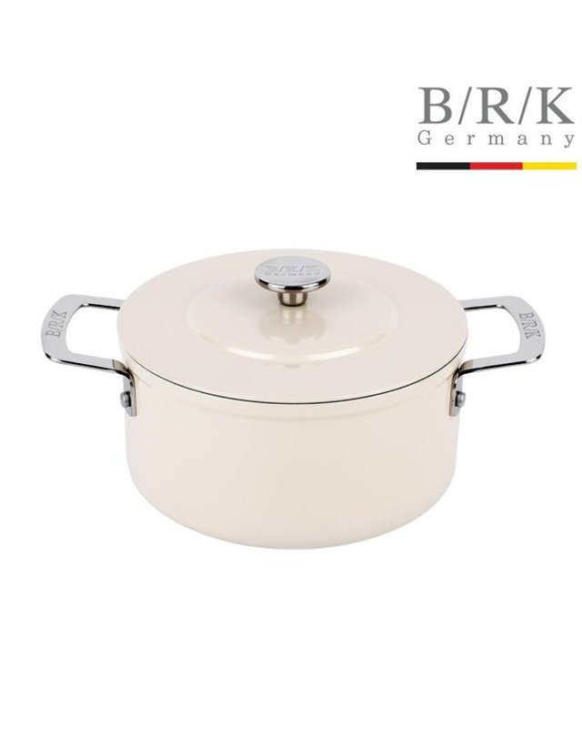 비알케이 [갤러리아] [BRK] 에볼루션 풀 인덕션 양수냄비 20cm (밀크) 착용컷