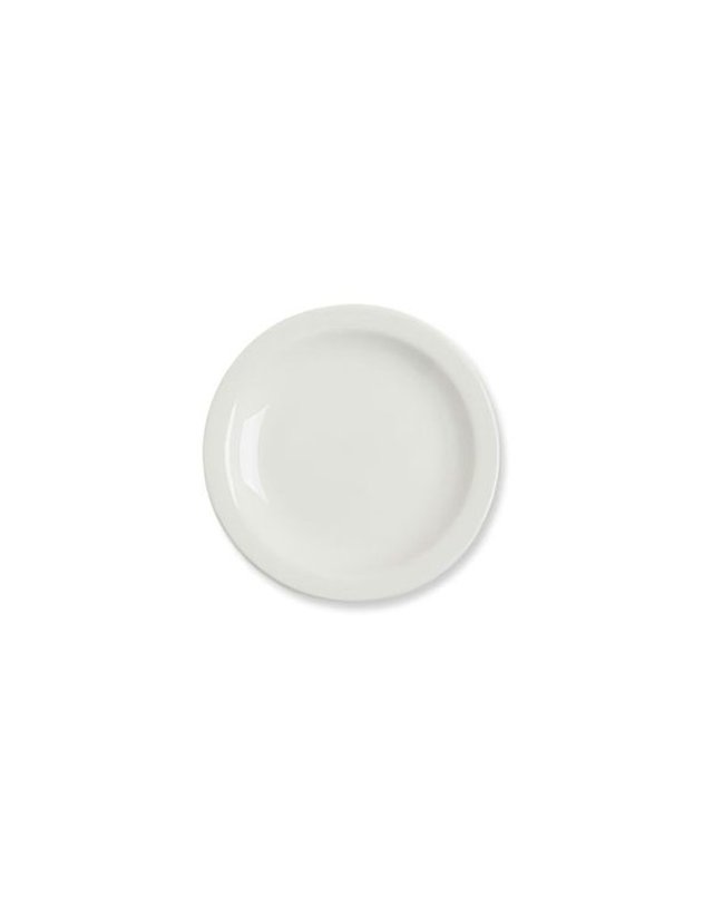 시라쿠스 [갤러리아] 시라쿠스 뉴욕 화이트 원형 접시 16cm (6인치) 디저트 접시 착용컷
