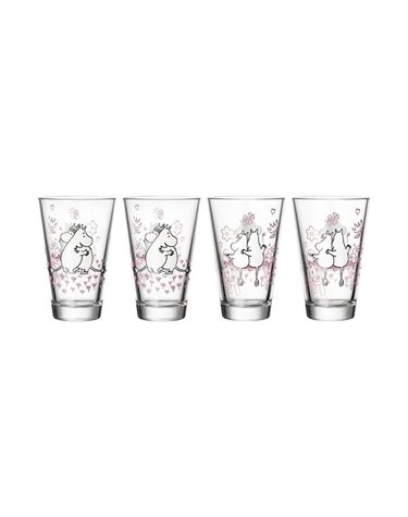 [갤러리아] [이딸라] 무민 글라스잔 러브 300ml 세트(4P)_1083244_2 [연간 기프트]
