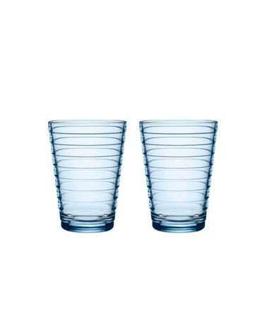 [갤러리아] [이딸라] 아이노 알토 유리컵 330ml 아쿠아 2개입_1026180