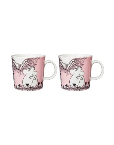 [갤러리아] [이딸라] 무민 머그 300ml 러브 2개 세트 [연간 기프트]
