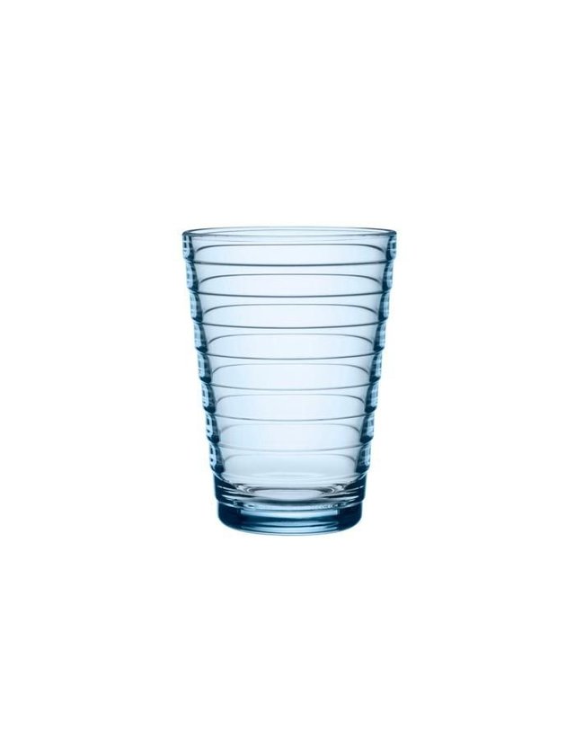 이딸라 [갤러리아] [이딸라] 아이노 알토 유리컵 330ml 아쿠아 2개입_1026180 착용컷
