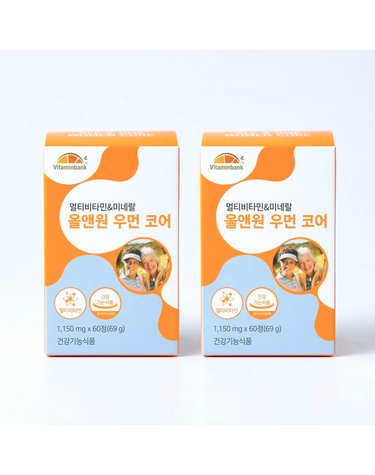 [갤러리아] 여성 멀티비타민 미네랄 올앤원 우먼 코어 2박스 4개월분