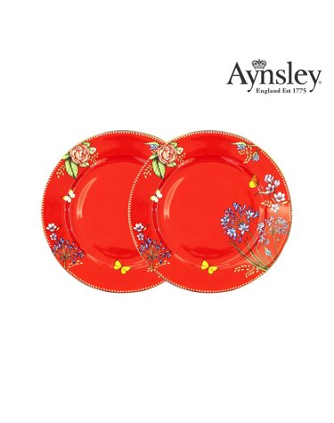 [갤러리아] [앤슬리] 잉글리시 티 가든 20cm 접시 (레드) 2P