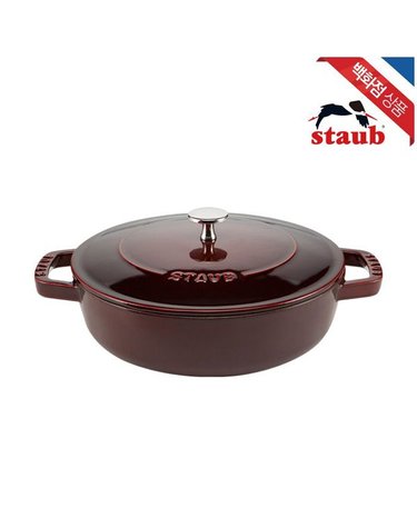 [갤러리아] 고깔손잡이추가 [스타우브] 시스테라 전골냄비 24cm 석류 레드 (ST2612487)