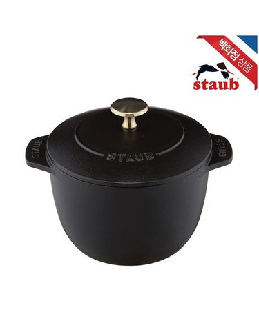 [갤러리아] 고깔손잡이[스타우브] 라이스꼬꼬떼 16cm 블랙 (ST1721625)