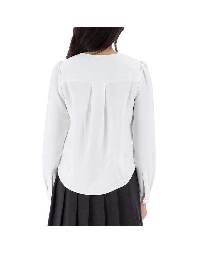 셀프포트레이트 셀프포트레이트 레이스 BIB 셔츠 PF23044TW WHITE 착용컷