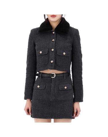 셀프포트레이트 텍스처 데님 자켓 RS25820JGR GREY