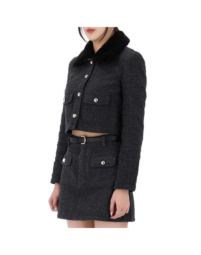 셀프포트레이트 셀프포트레이트 텍스처 데님 자켓 RS25820JGR GREY 착용컷