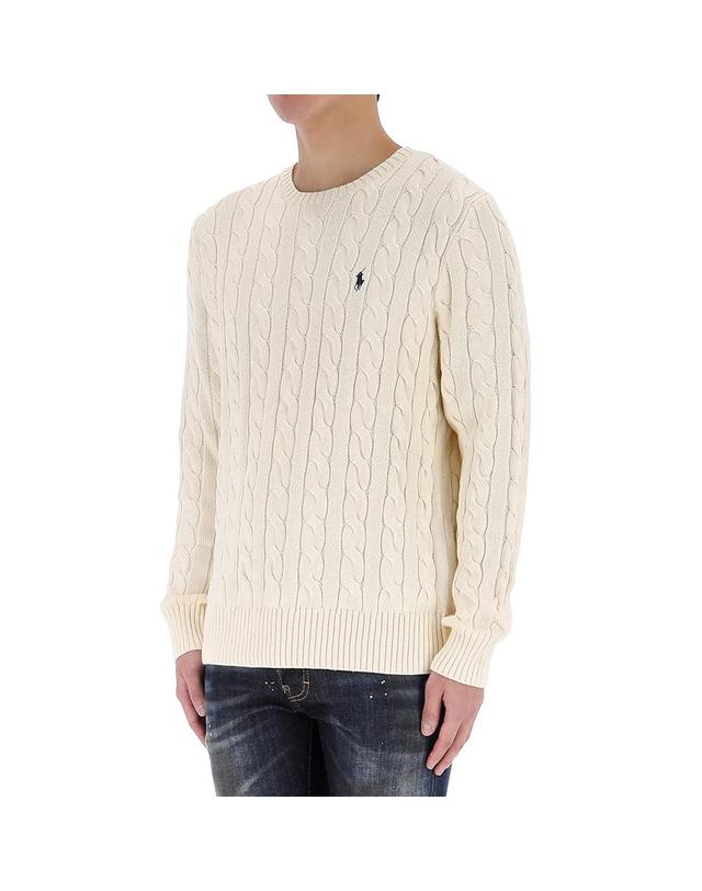 폴로 랄프로렌 폴로랄프로렌 XL사이즈 포니 로고 케이블 니트 710775885 024 착용컷